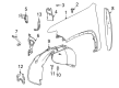 Chevy Silverado 3500 HD Fender Splash Shield Diagram - 86789518