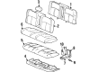 1999 Oldsmobile Aurora Seat Cushion Pad Diagram - 16807839