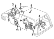 Chevy Lumina APV ABS Control Module Diagram - 16203636