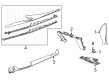 2022 Cadillac Escalade ESV Dash Panel Vent Portion Covers Diagram - 84757666