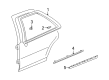2000 Cadillac Seville Door Moldings Diagram - 25706841