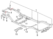 Chevy Trailblazer EXT Sway Bar Bracket Diagram - 12479994