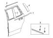 Cadillac Door Moldings Diagram - 85590199