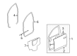 2008 Saturn Vue Weather Strip Diagram - 96832696