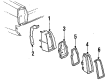 Oldsmobile 98 Forward Light Harness Connector Diagram - 8914822
