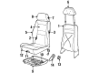 1999 Chevy Lumina Seat Cushion Pad Diagram - 12521225