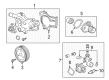 Buick Water Pump Pulley Diagram - 25195055