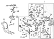 Cadillac Center Console Latch Diagram - 25750149