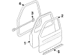 2002 Pontiac Grand Prix Weather Strip Diagram - 10409206