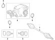 Cadillac Drive Shaft Diagram - 23440333