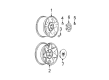 2005 Chevy Silverado 1500 Wheel Cover Diagram - 9597169