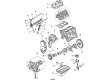 Chevy Timing Cover Gasket Diagram - 96051421
