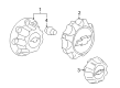 Chevy Wheel Cover Diagram - 22909151