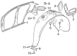 Buick Encore GX Fender Splash Shield Diagram - 42771167