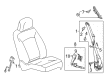 2017 Cadillac XTS Seat Belt Diagram - 19260422