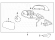 Chevy Mirror Cover Diagram - 19258660