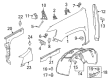 Chevy Colorado Fender Splash Shield Diagram - 84231357