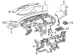 2014 Cadillac ELR Dash Panel Vent Portion Covers Diagram - 23466424