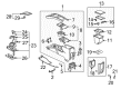 Cadillac SRX Center Console Base Diagram - 89039973