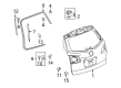 2014 Buick Enclave Weather Strip Diagram - 23215002