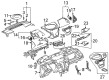 Saturn Dash Panel Vent Portion Covers Diagram - 15830185