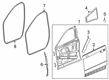 2022 Cadillac XT4 Door Seal Diagram - 84234126