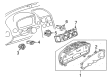 Pontiac GTO A/C Switch Diagram - 92111502