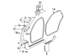2005 Cadillac DeVille Door Seal Diagram - 89022836