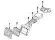 Chevy Corvette Air Intake Coupling Diagram - 12553505