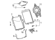 Chevy Corvette A/C Condenser Fan Diagram - 23429486