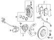 Cadillac Brake Backing Plate Diagram - 84067896