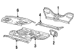 1995 Buick Roadmaster Floor Pan Diagram - 12520097