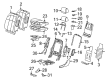 2005 Cadillac STS Seat Cushion Pad Diagram - 88994074