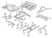 2012 Cadillac Escalade ESV Floor Pan Diagram - 15950122