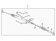 Cadillac Rack and Pinion Boot Diagram - 89047662