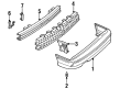 Chevy Cavalier Bumper Diagram - 22580526