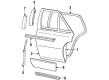 1995 Cadillac Seville Door Moldings Diagram - 25665516