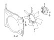 2004 Chevy Tracker Fan Shroud Diagram - 30025037
