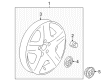 2022 Buick Encore GX Wheel Cover Diagram - 09597714