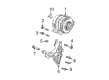 Chevy Alternator Bracket Diagram - 12567695