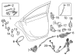Cadillac CTS Door Handle Diagram - 13592176