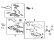 Cadillac Cup Holder Diagram - 84782098