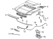 GMC Hood Latch Diagram - 13547493