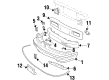 Oldsmobile Cutlass Supreme Bumper Diagram - 10082682
