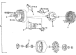 Chevy Cavalier Alternator Bracket Diagram - 14018775