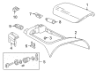 2004 Chevy Corvette Center Console Base Diagram - 12458556