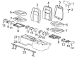 GMC Seat Cushion Pad Diagram - 23120425