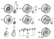 Chevy Silverado 1500 Wheel Cover Diagram - 23106878