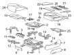 2020 Cadillac CT6 Seat Cushion Pad Diagram - 23245145