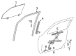 2009 Pontiac Vibe Window Channel Diagram - 19204825